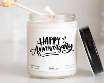 Anniversary Gifts, Happy Anniversary Candle, Personalized Anniversary Gifts, Anniversary Gifts for Her, Anniversary Gifts for Him
