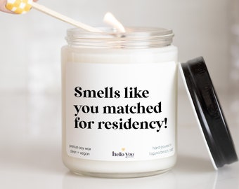 Matched for Residency gifts, Match Gifts, Personalized Candles, Funny Candles, Custom Residency Gifts