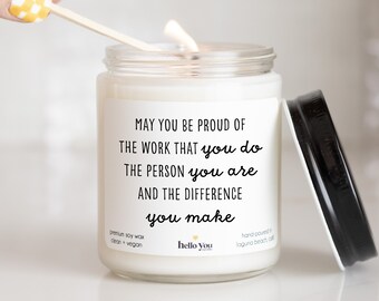 May you be proud of the work that you do the person you are and the difference you make Accomplishment Gift | Employee Gift | Thank You Gift