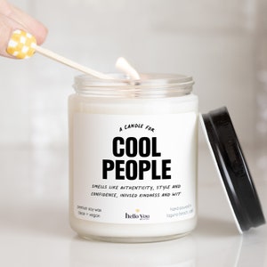 Best Friend Gifts | Thank You Gifts | Neighbor Thank You Gifts | A Candle for Cool People | Funny Candles | Gifts for Friends
