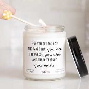 May you be proud of the work that you do the person you are and the difference you make Accomplishment Gift | Employee Gift | Thank You Gift