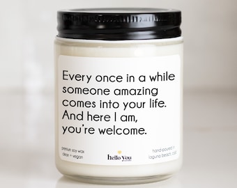 best friend gifts, candle for her best friend birthday gifts friendship gifts for besties gifts for boyfriend someone amazing comes along