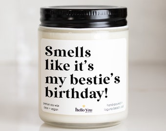 Best Friend Gifts for Bestie Birthday Candle Birthday Gift for Best Friend Birthday Card for Bestie Funny Candle Personalized Gifts