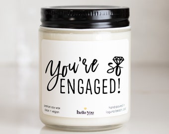Engagement Gifts for her, Engagement Gifts for Couple, Engagement Party Gifts, Best Friend Engagement Gifts, You're So Engaged Candle