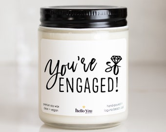 Engagement Gifts for her, Engagement Gifts for Couple, Engagement Party Gifts, Best Friend Engagement Gifts, You're So Engaged Candle