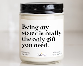 Funny Gifts for Sister Gifts Funny Sister Birthday Gifts, Personalized Gifts, Personalized Candles, Personalized Gifts, Funny Candles