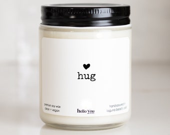 Send A Hug Candle | Support Gift | Divorce Gift | Inspiration Gift | Break Up Gift | Loss of Job Gift | Condolence Gift | Sympathy Gift