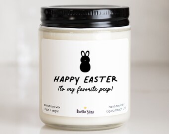 Best Friend Easter Gifts | Easter Basket Gifts | Easter Candles | Happy Easter to my Favorite Peep Candle | Cute Easter Candles | Gurly Gift