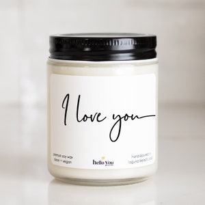 Valentine&#39;s Day Gifts for Valentines Day I love you candle Anniversary gifts | Boyfriend Gifts | Husband Gifts | Valentine&#39;s Day Candles