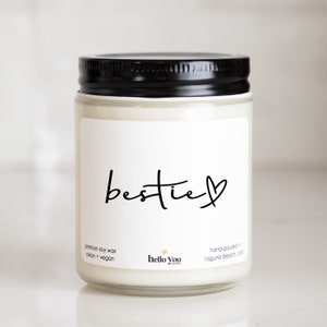 Bestie Candle Gift | Bestie Scented Candle | Best Friend Gift | Best Friend Birthday Gift | Girl Friend Gift