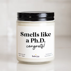 PhD Graduation Gift Candle | Personalized Graduation Gift | Send a Graduation Gift | PhD Gift Candle | Gift for PhD | Send a PhD Gift
