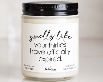 40th Birthday Gifts Best Friend Birthday Gifts for Her | Funny Birthday Gifts | Smells like your thirties have expired | Milestone Birthday