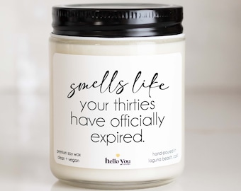 40th Birthday Gifts Best Friend Birthday Gifts for Her | Funny Birthday Gifts | Smells like your thirties have expired | Milestone Birthday