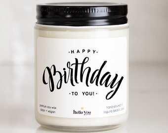 Birthday Gifts for Mom Gifts for Her Personalized Gifts Personalized Candles Birthday Cake Scented Candles Best Friend Birthday Gifts for