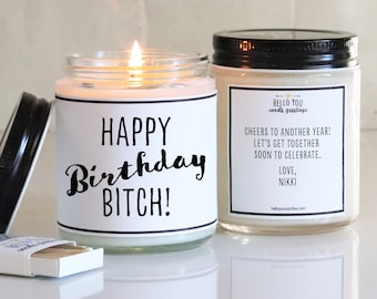 Happy Birthday Bitch Candle Birthday Gift | Birthday Gift For Her | Funny Birthday Gift | Birthday Candle | Birthday Gift for Friend