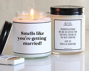 Engagement Gift Candle | Smells like you're getting married candle | Personalized engagement gift | funny engagement gift | funny candle