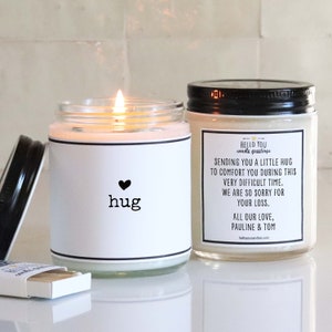 Send A Little Hug Candle | Cheer Up Gift | Get Well Gift | Accident Gift | Cancer Gift | Injury Gift | Soy Candle