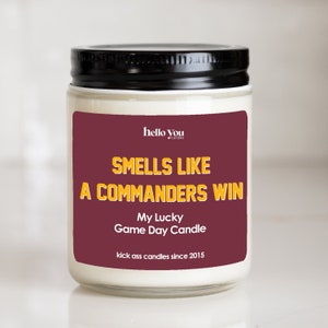 Commanders Win Scented Candle: NFL Football Gift