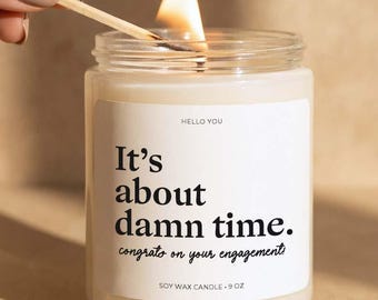 Engagement Candle Gift, Funny Engagement Gift for Couple, Bridal Shower Gift, Future Mr and Mrs Gift, Wedding Engagement Candle