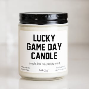 Lucky Game Day Candle: Sports Fan Soy Candle Gift