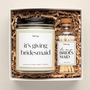 Boxes for Bridesmaids Cards Alternative Bridesmaid Boxes Bridesmaid Candle Wedding Planning Gift for Bridesmaid Proposal
