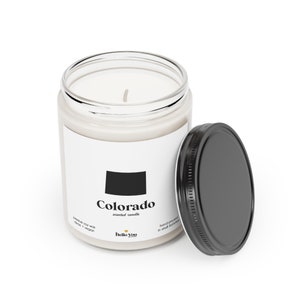 Colorado Scented Candle Homesick Gift Feeling Homesick State Scented Candle Moving Gift College Student Gift State Candles image 2