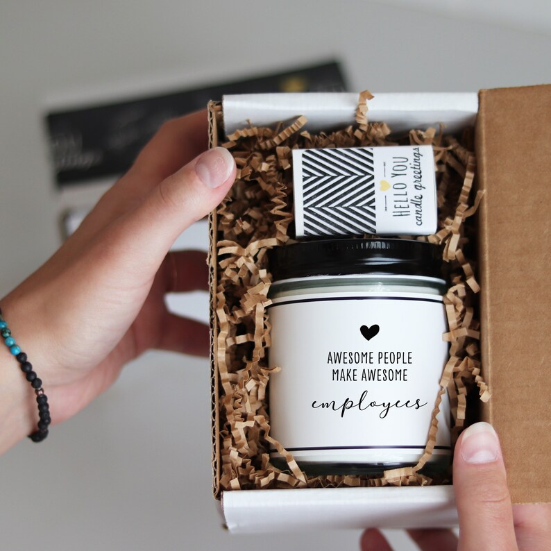 Employee Gift Candle Awesome People Make Awesome Employees Etsy