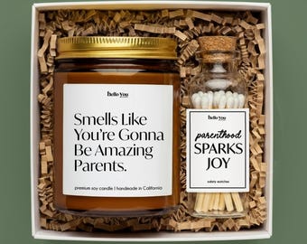 Gift for Expecting Parents Gift New Parents Gift Smells like Candle New Baby Gift Box New Mom Care Package Idea for New Mom Basket
