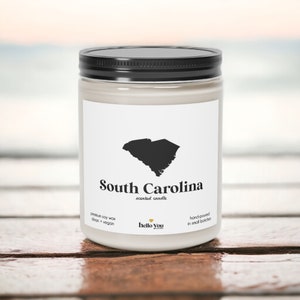 South Carolina Scented Candle - Homesick Gift | Feeling Homesick | State Scented Candle | Moving Gift | College Student Gift | State Candles