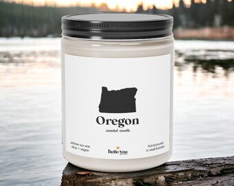 Oregon Scented Candle - Homesick Gift | Feeling Homesick | State Scented Candle | Moving Gift | College Student Gift | State Candles