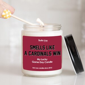Cardinals Win Soy Candle: St. Louis NFL Gift, Game Day Decor image 2