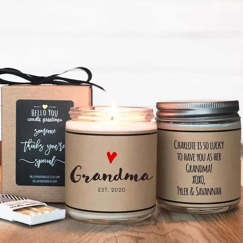 Grandma Candle Gift New Grandma Gift Mom Gift Grandma Etsy