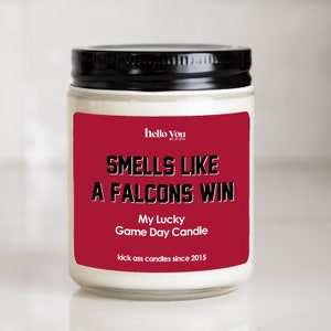 Falcons Win Soy Candle: Lucky Game Day NFL Gift