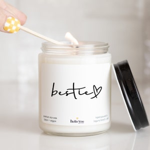 Bestie Candle Gift Bestie Scented Candle Best Friend Gift Best Friend Birthday Gift Girl Friend Gift image 2