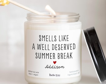 Summer break teacher gift | Personalized teacher appreciation | thank you teacher | gift for teacher | Summer gift for teacher | End of year