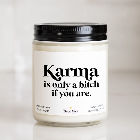 Funny Divorce Gift: Karma Soy Candle - Break Up Gift