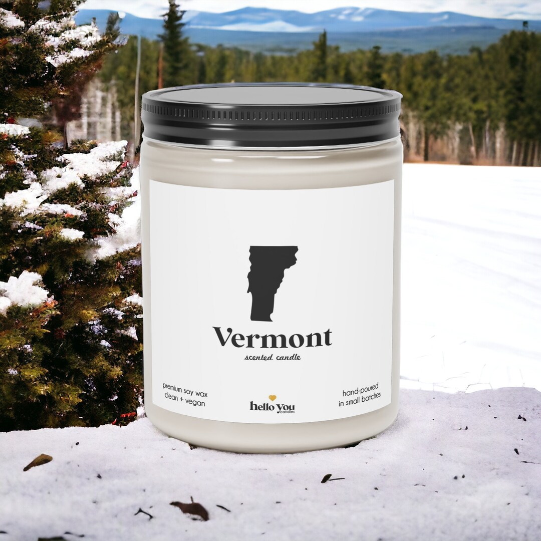 Vermont Scented Candle Homesick Gift Miss Home Gift State Scented Candle Moving Gift College
