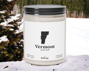 Vermont Scented Candle - Homesick Gift | Miss Home Gift | State Scented Candle | Moving Gift | College Student Gift | State Candles