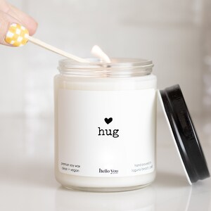 Send a Hug Candle Sorry For Your Loss Gift Personalized Soy Candle Condolence Gift Sympathy Gift Grief Gift Mourning Gift image 2