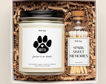 Pet Memorial Candle: Dog Loss Gift Cat Loss Gift Rainbow Bridge Gift Pet Loss Gift Pet Sympathy Gift In Loving Memory Gift