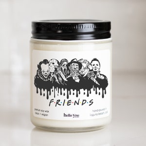 Horror Movie Characters &#39;Friends&#39; Halloween Soy Candle