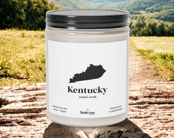 Kentucky Scented Candle - Homesick Gift | Feeling Homesick | State Scented Candle | Moving Gift | College Student Gift | State Candles