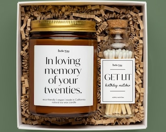 Funny 30th Birthday Gift Candle: In Loving Memory of Your Twenties