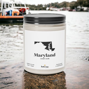 Maryland Scented Candle: Homesick Gift, Soy Wax Candle