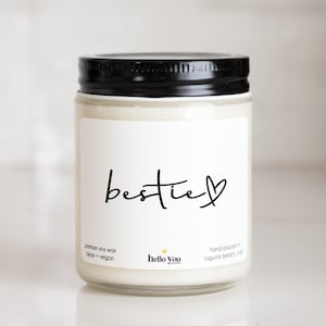 Bestie Candle Gift | Bestie Scented Candle | Best Friend Gift | Best Friend Birthday Gift | Girl Friend Gift