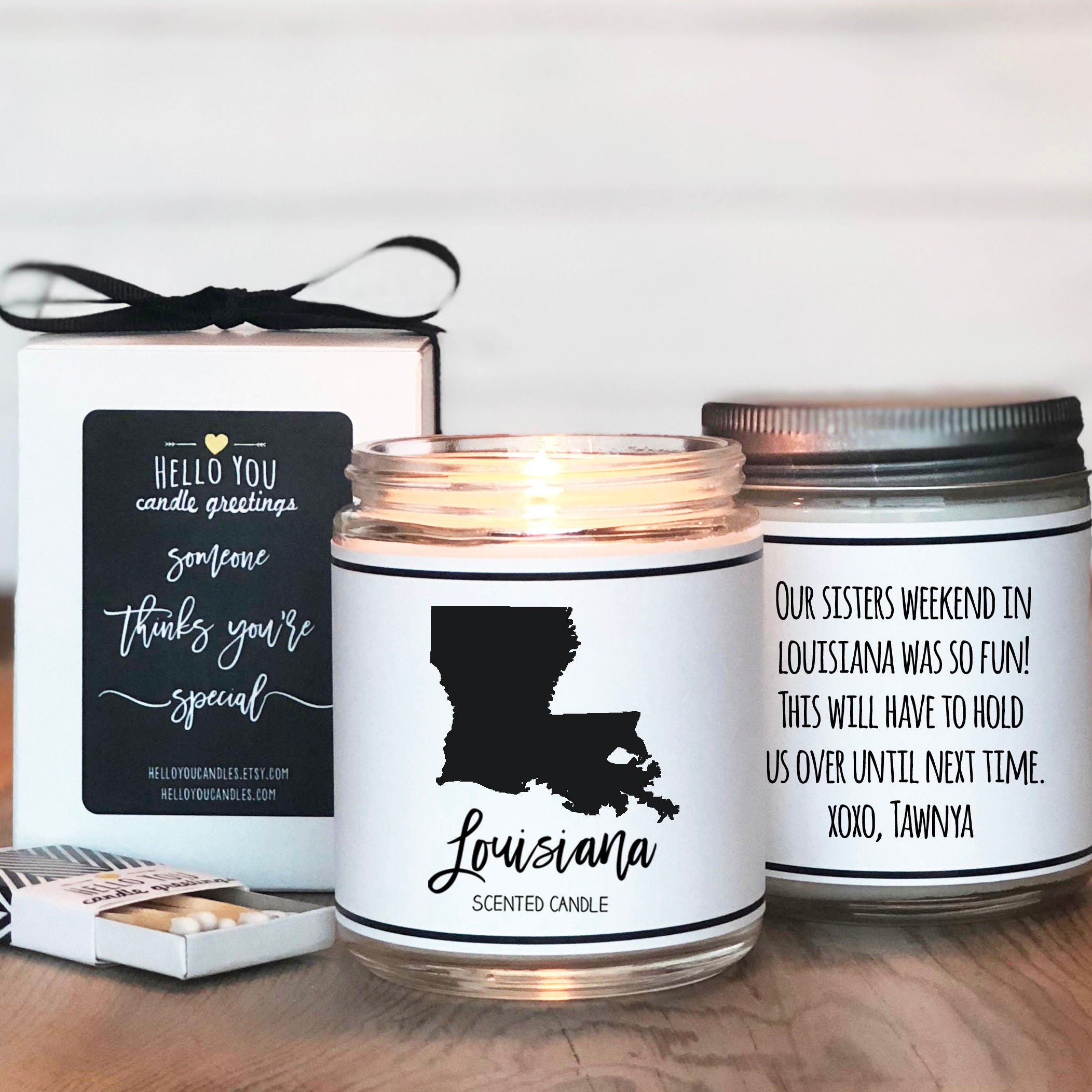 Louisiana Scented Candle Homesick Gift State Scented Candle
