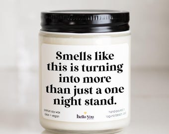 Funny Valentine's Day Candle: One Night Stand Gag Gift
