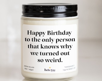 Sister Birthday Gift Candle | Funny Birthday Gift for Sister | Funny Sister Candle | Sister Birthday Candle | Personalized Sister Gift