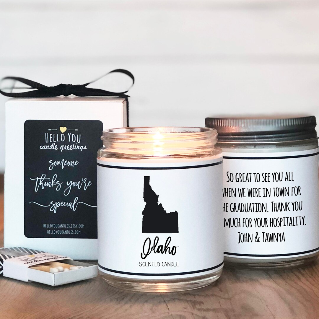 Idaho Scented Candle Homesick Gift State Scented Candle Etsy