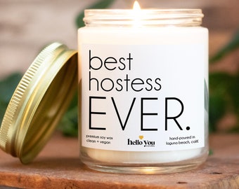 Hostess gift candle Best Hostess Ever Gift Hostess gift idea Bridal shower hostess gift baby shower hostess thank you gift